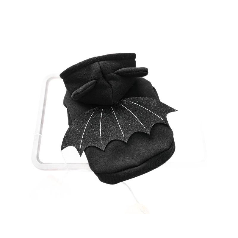 Cute Pet Clothing for Dogs and Cats, Halloween Funny Bat Hoodie, Small Dog Clothes — image 6