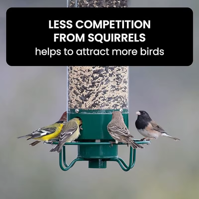 Hanging Wild Bird Feeder Weight Activated Rotating Squirrel Proof Outdoor Garden Yard Tree Mounted Automatic Bird Feeding — image 3