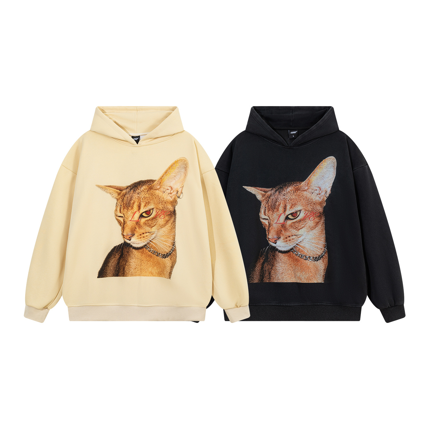 Chain cat printed hoodie — image 6