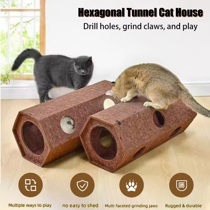Pet Cat Tunnel Tube Toys Foldable Tunnels for Indoor Cats Kitten Play Tube Suitable for All Four Seasons Wall-Corner Games 고양이 — image 1
