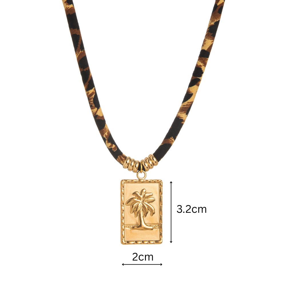 Pulsera de Cuello con Diseño Geométrico de Leopardo y Cuerda para Mujer, Estilos Europeo y Americano — imagen 4