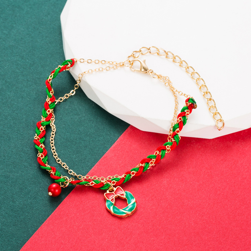 Christmas Originality Santa Claus Elk Garland Bell Christmas Bracelet Versatile Handwear — image 7