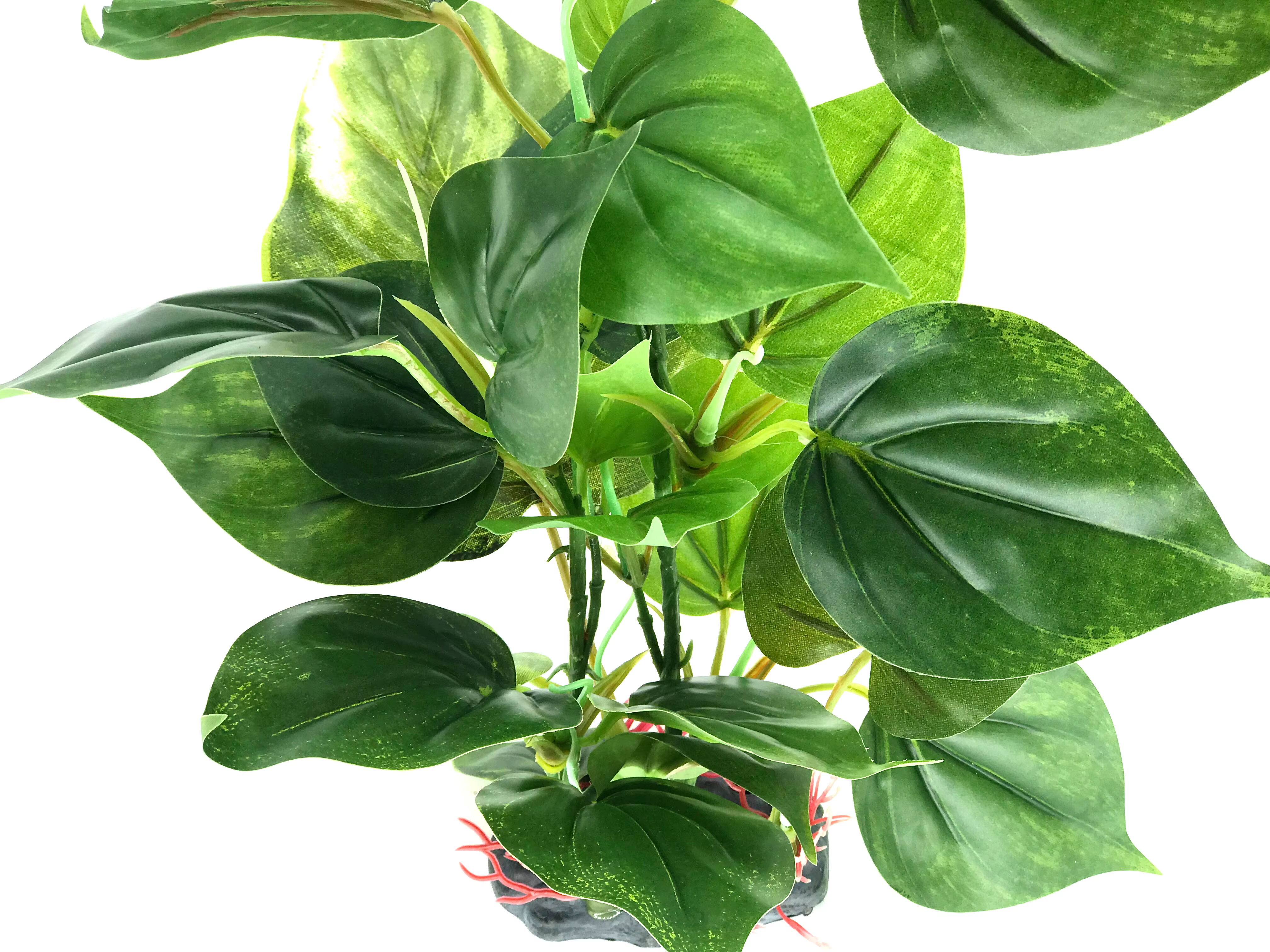 Planta Acuática Artificial de Plástico para Decoración de Acuario, Hojas Verdes Grandes, Planta Subacuática Decorativa para Pecera — imagen 6