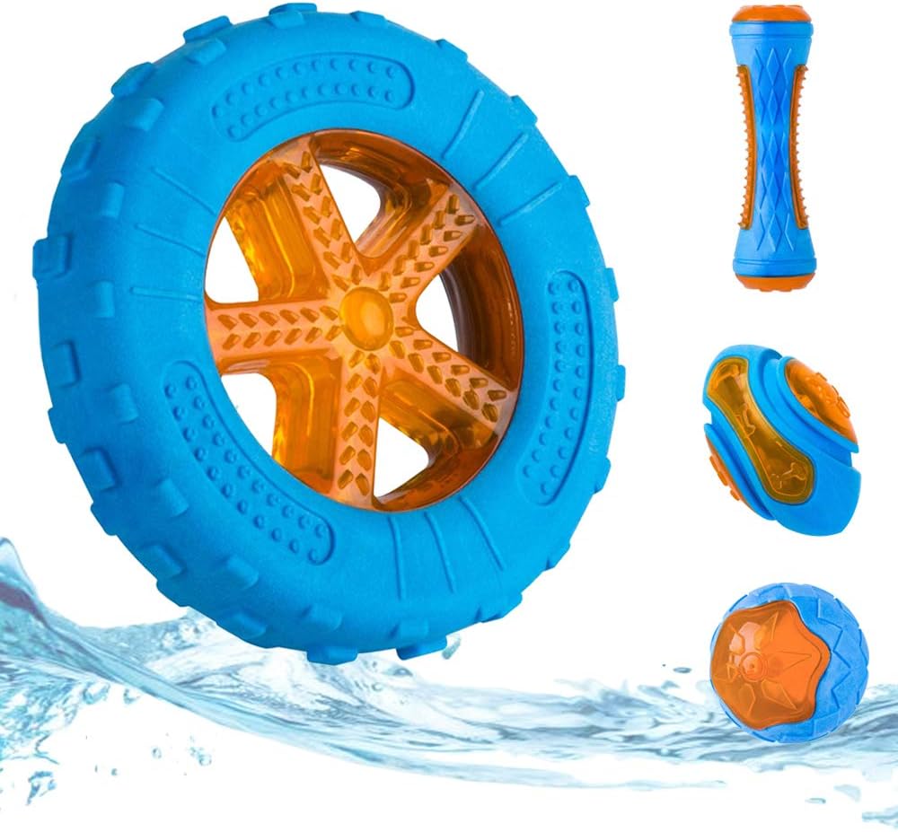 Dog Squeaky Toys Pool Toys Floating Toys For Interactive Fetch Play Dog Beach Toy — image 11