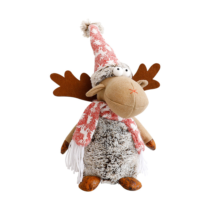 Reindeer Plush Christmas Decoration Ornament Window Display Decorative Figurine — image 5