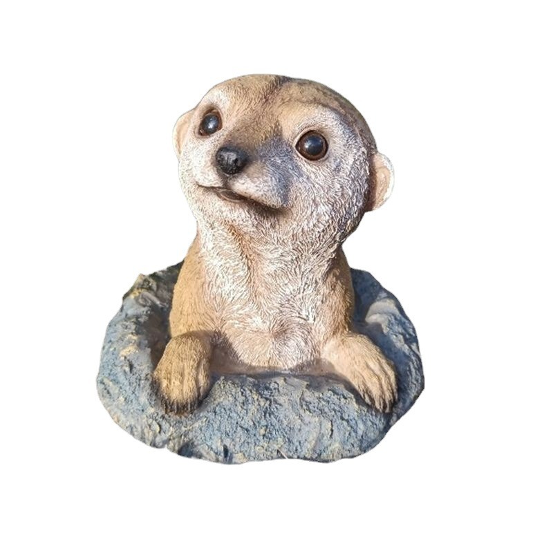 Outdoor simulation of meerkat and mongoose ornaments — image 1