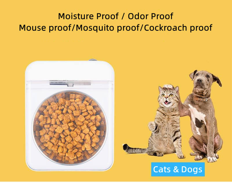 Pet 5G Bowl Pet Automatic Feeder Anti-Cockroach Anti-Mouse Moisture-Proof Bowl Dog Food Utensils — image 4