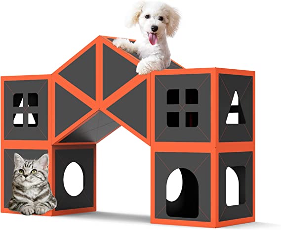 Cardboard Cat House Scratcher Breathable Pet Foldable Cat Toys And House For Cats — image 3