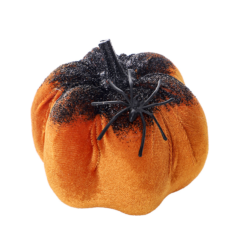 Halloween Decoration Nordic Style Fake Spider Pumpkin Figurine Gift for Festival — image 7