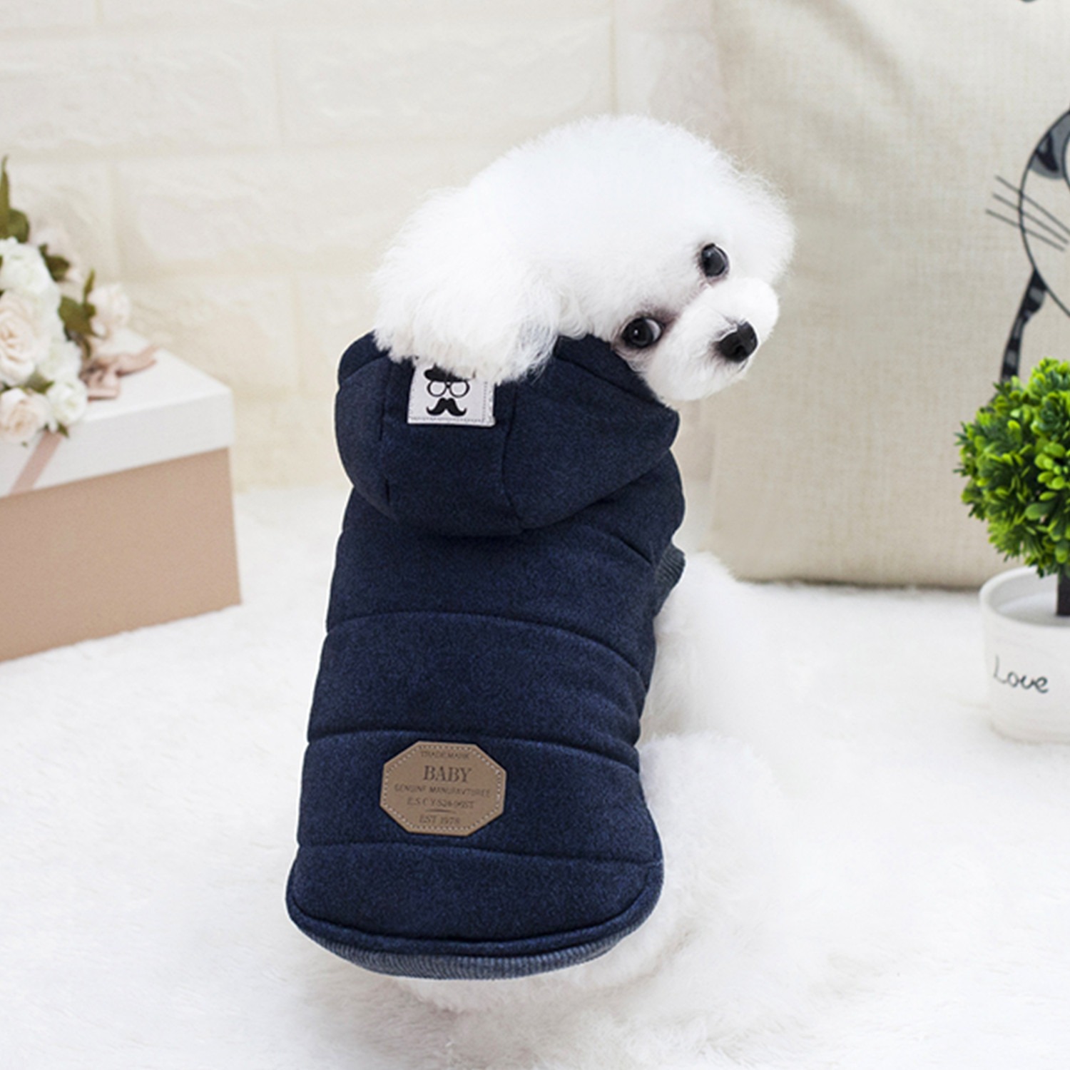 Pet Clothes Dog Clothes Autumn And Winter New Teddy Dog Pet Clothing Two Feet Cotton Clothes — image 8
