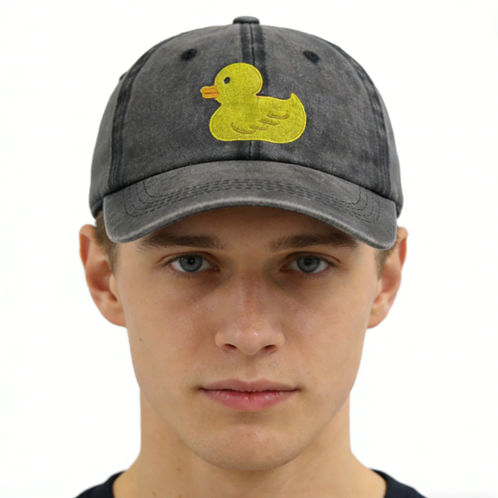 2 gorras - Regalos divertidos de pato para mujeres y hombres, gorra de caza de patos, gorra de béisbol bordada y ajustable para amantes de animales divertidos, cumpleaños — imagen 1