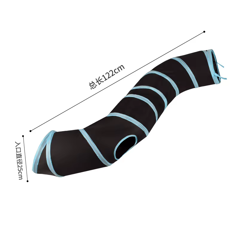 Cat Tunnel Pet Tube Collapsible Play Toy Indoor Outdoor Kitty Puppy Toys for Puzzle Exercising Hiding Training — image 3