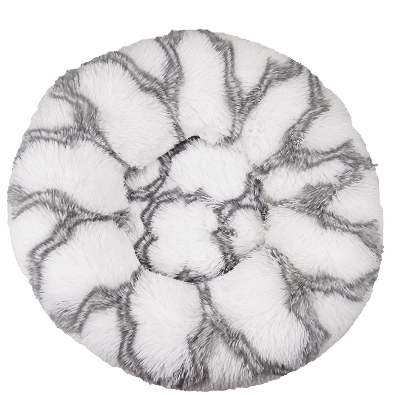 Dog Kennel Cat Kennel Plush Round Gradual Change Pet Kennel Dog Bed Winter Mat Gradual Change Pet Mattress Pet Supplies — image 5