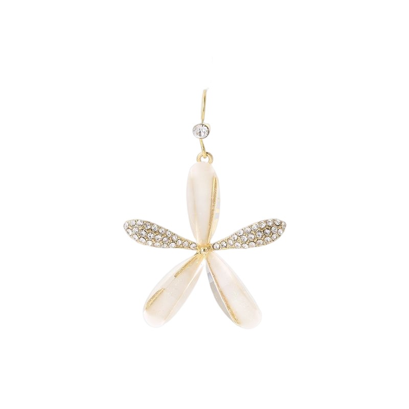 Copper plated genuine gold micro set zircon cat's eye earrings — image 1