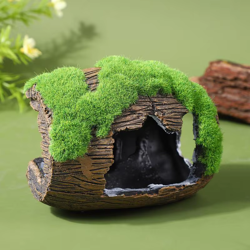 Decoración para acuario, refugio para peces, ornamentos de resina para pecera, cueva escondite para peces, paisajismo de acuario — imagen 5
