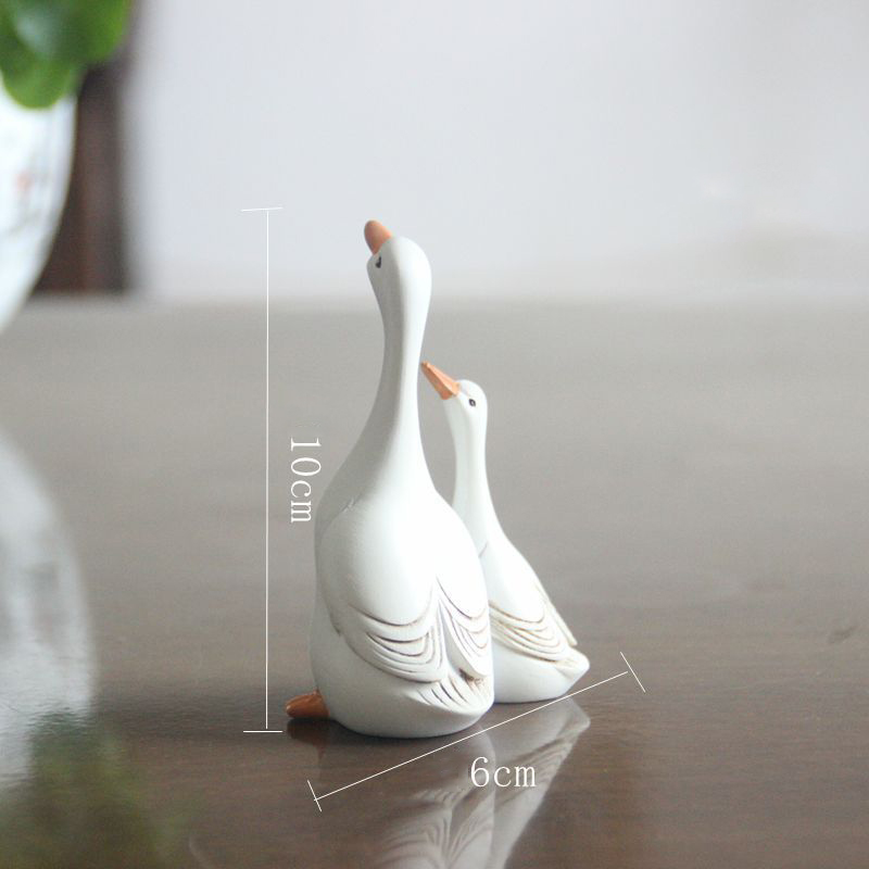 Garden Ornaments Simulation Mother-Daughter Duck Courtyard Decoration Micro-Landscape Ornaments Resin Crafts — image 4