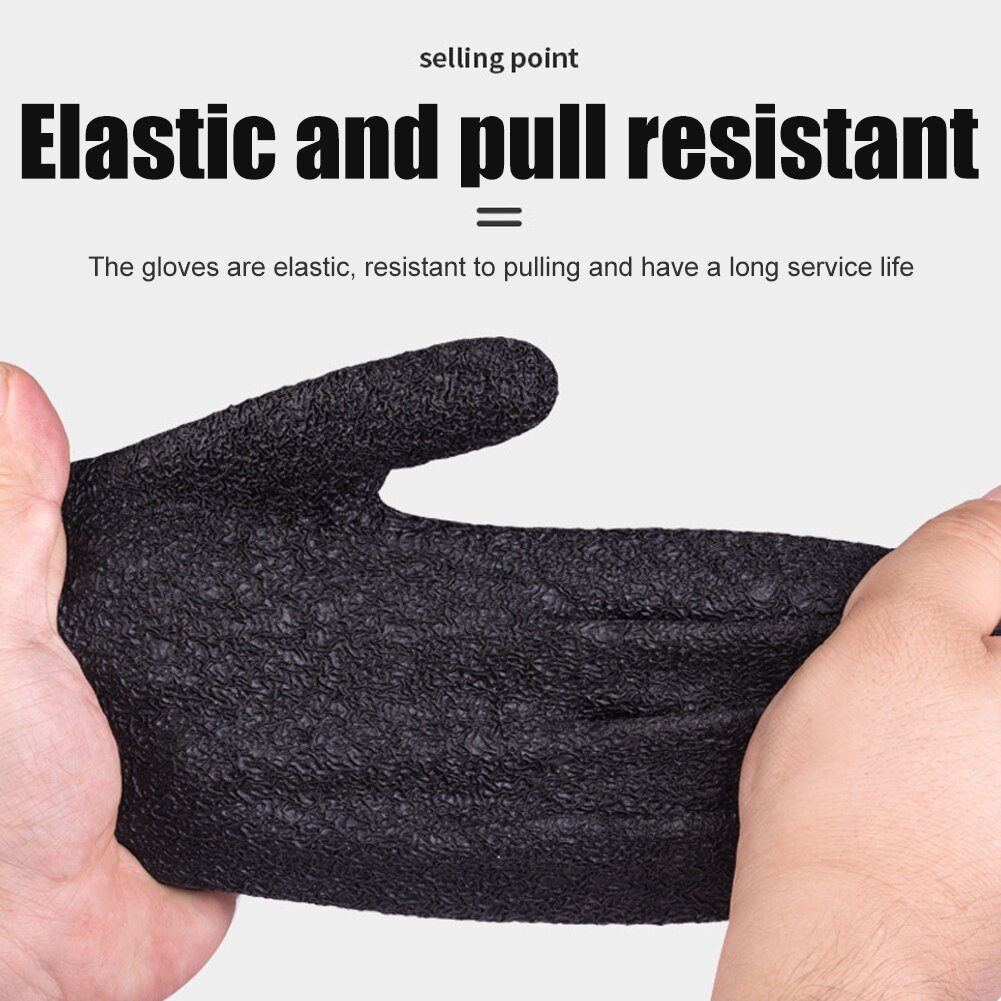 Fishing Gloves Anti-Slip Protect Hand From Puncture Scrapes Fisherman Professional Catch Fish Latex Hunting Gloves Left Right — image 12