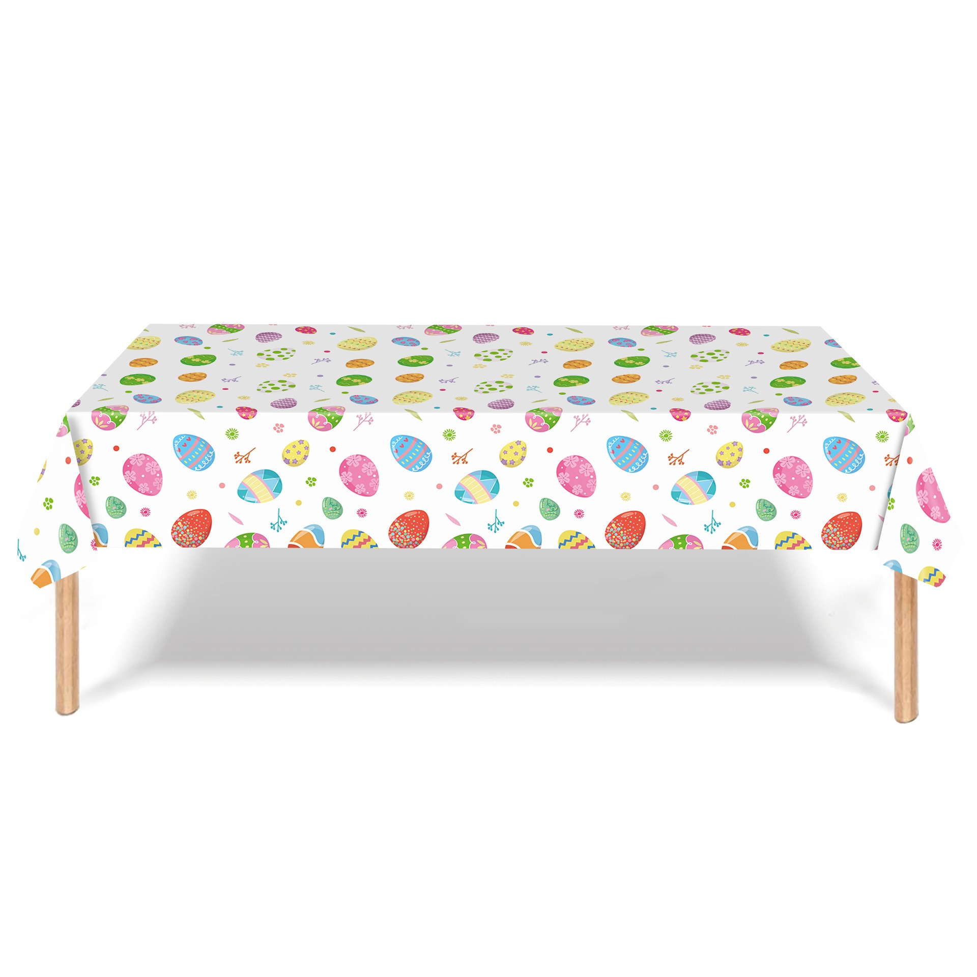 New Easter Egg Tablecloth Bunny Eggs Holiday Party Decoration Tablecloth Disposable PE Tablecloth — image 3