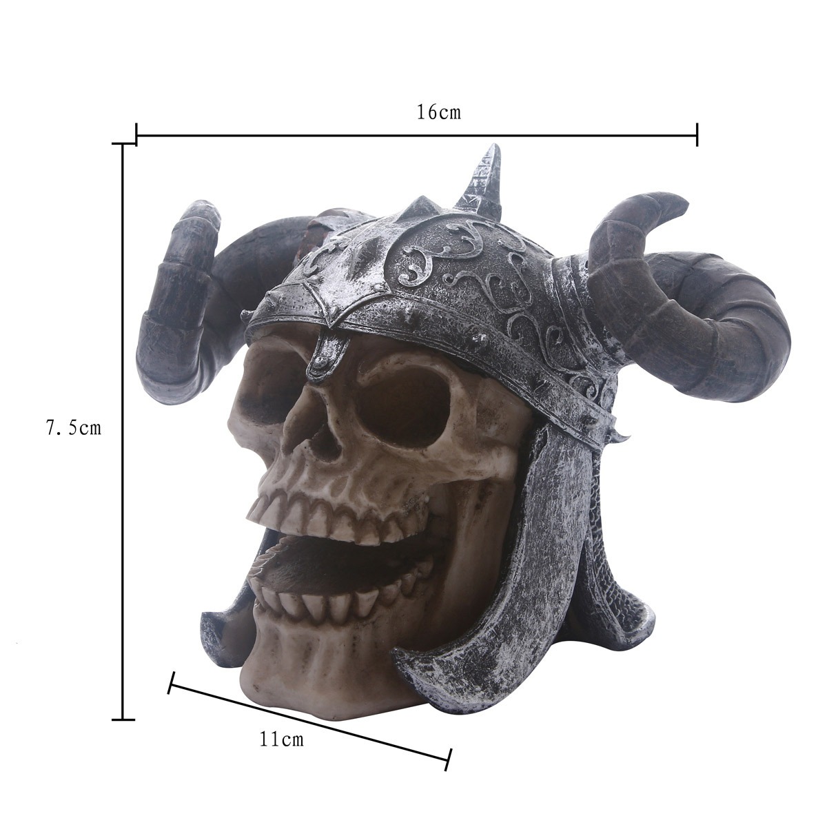 Resin Skeleton Bull Horn Craft Skull Personalized Ornament — image 2