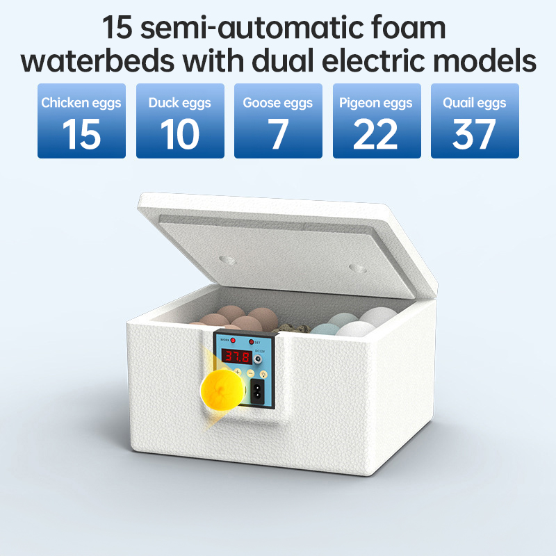 24 - hr Thermostatic Small Poultry Incubator. Biomimetic Waterbed. Auto & Smart. For Chick, Duck & Goose Eggs — image 3
