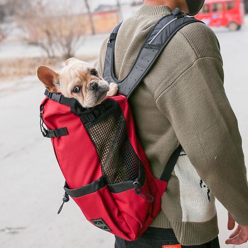 Mochila para Perros Portátil de Viaje con Dos Hombros para Cachorros Pequeños — imagen 3