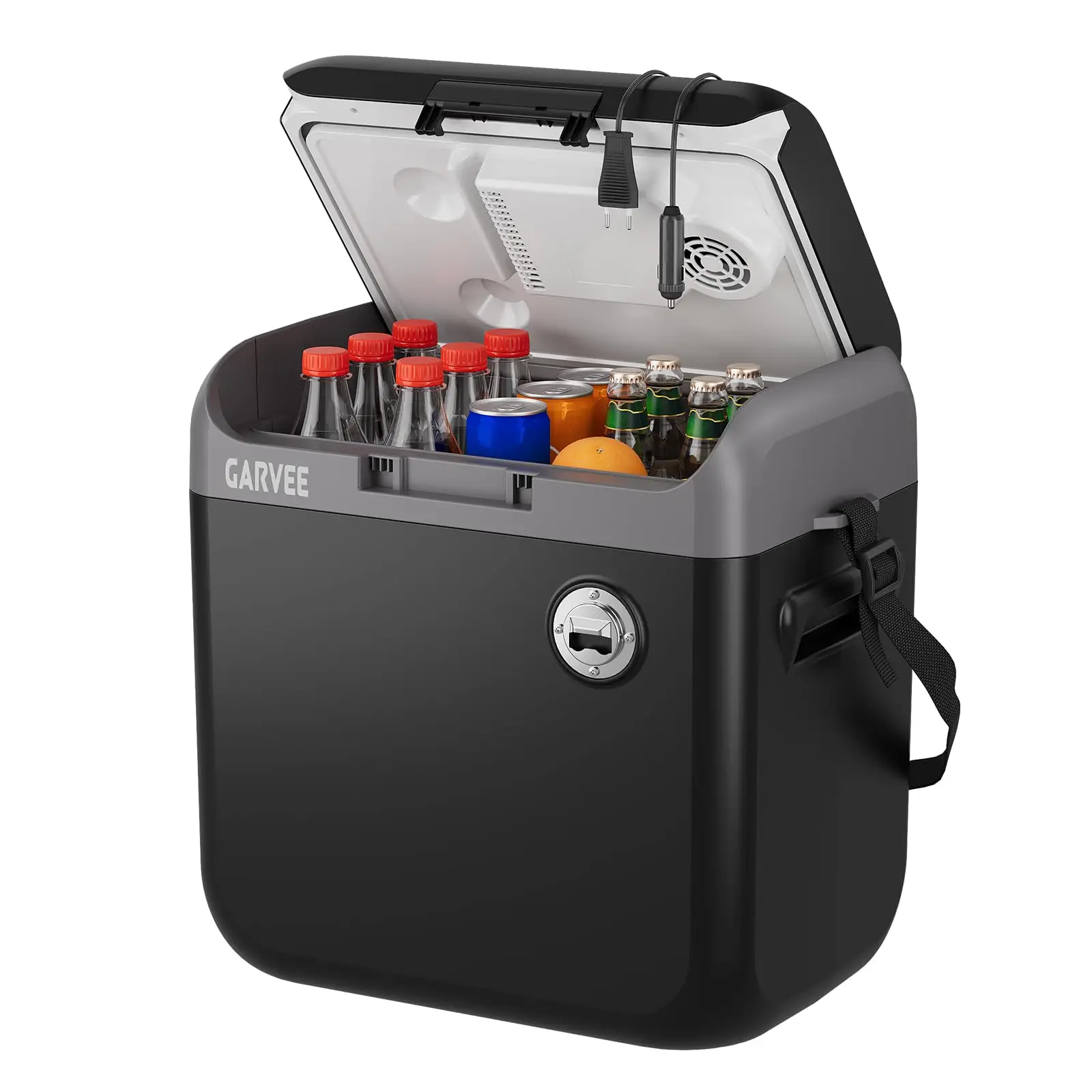 Electric Cooler And Warmer Portable Thermoelectric Fridge With 110V AC 12V Car Plug For Car Truck Camping Travel