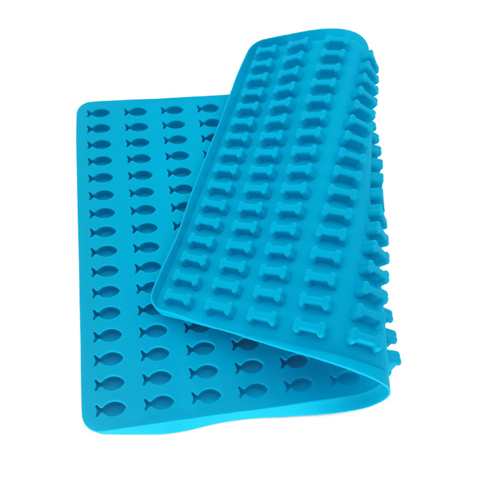 Fish and Bone Baking Mat Silicone Draining Mat Fish Bone Dog Food Biscuit Mold Pet Biscuit Mold — image 4