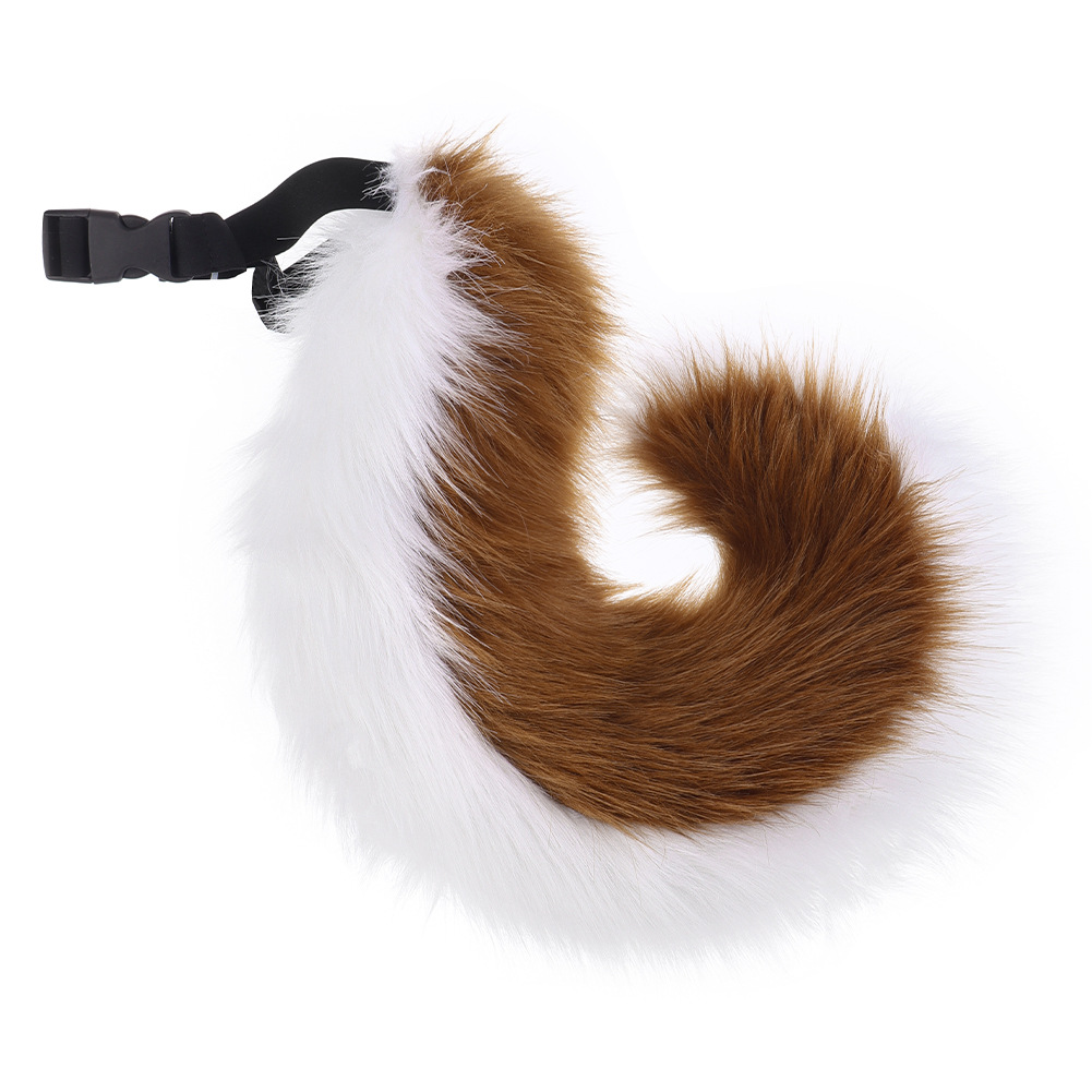 Handmade Plush Folded Ear Dog Headband Animal Ears Hair Accessory Cosplay Dog Ears Performance Tail Accessories — image 11
