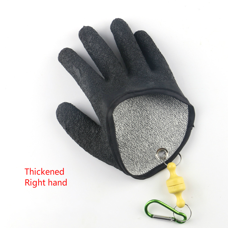 Fishing Gloves Anti-Slip Protect Hand From Puncture Scrapes Fisherman Professional Catch Fish Latex Hunting Gloves Left Right — image 11