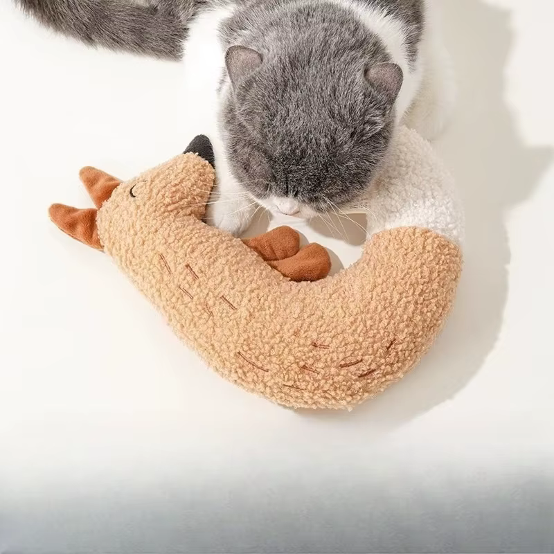 Juguetes para gatos y perros, mordedores para gatos y perros, juguete de masticar con chirrido, muñeca de peluche interactiva para gatos y perros, productos para mascotas — imagen 4