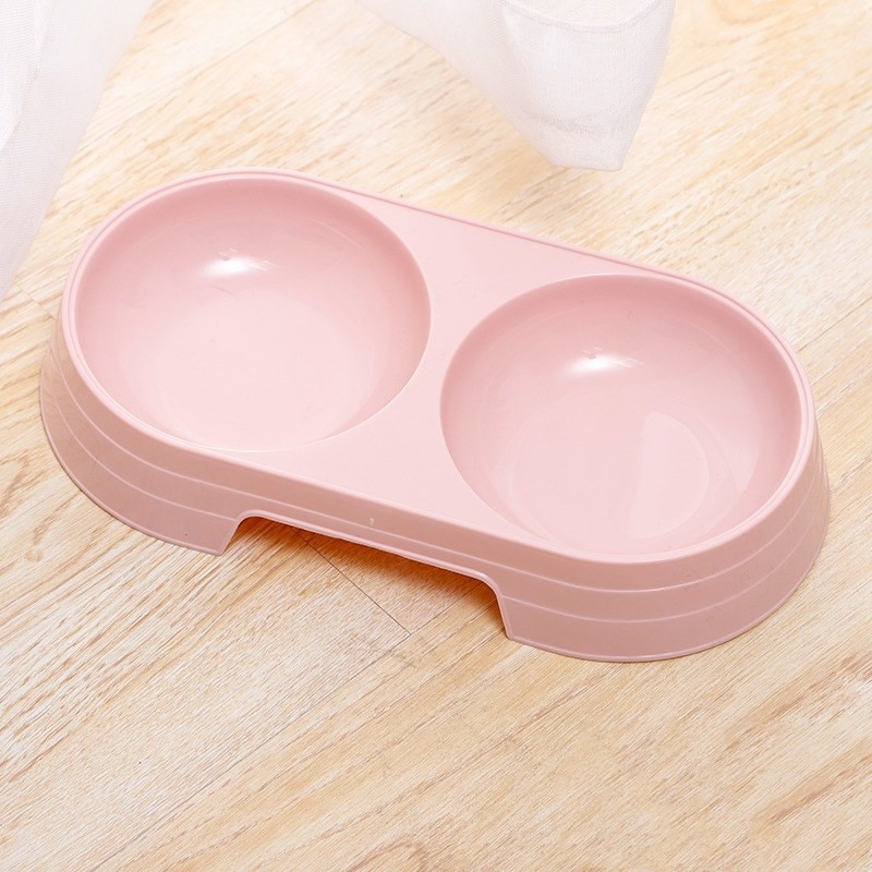 Macarone Double Bowl para Mascotas Plástico Comida y Agua para Perros, Gatos y Pequeños Animales Accesorios de Alimentación Canina y Felina — imagen 9