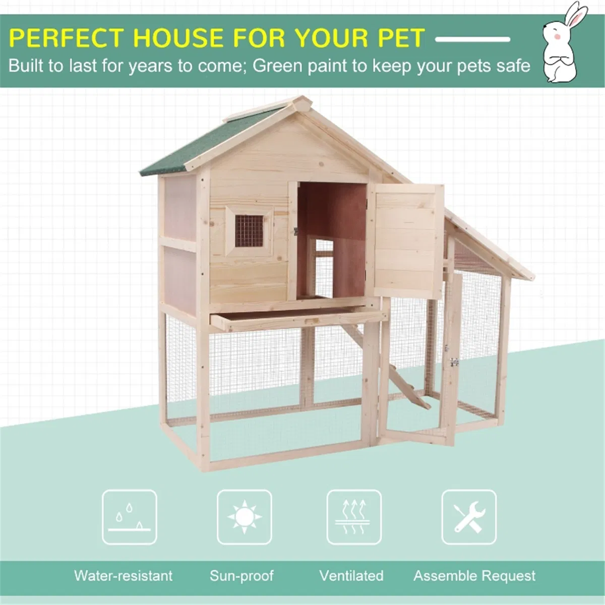 Small Animal Cage /Rabbit Hutch — image 7
