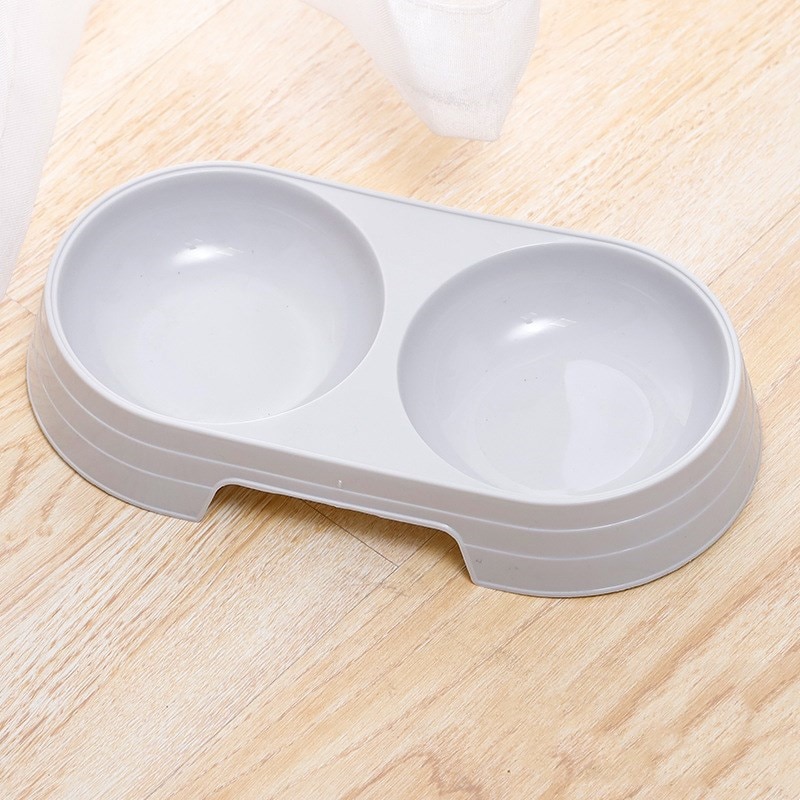 Macarone Double Bowl para Mascotas Plástico Comida y Agua para Perros, Gatos y Pequeños Animales Accesorios de Alimentación Canina y Felina — imagen 7