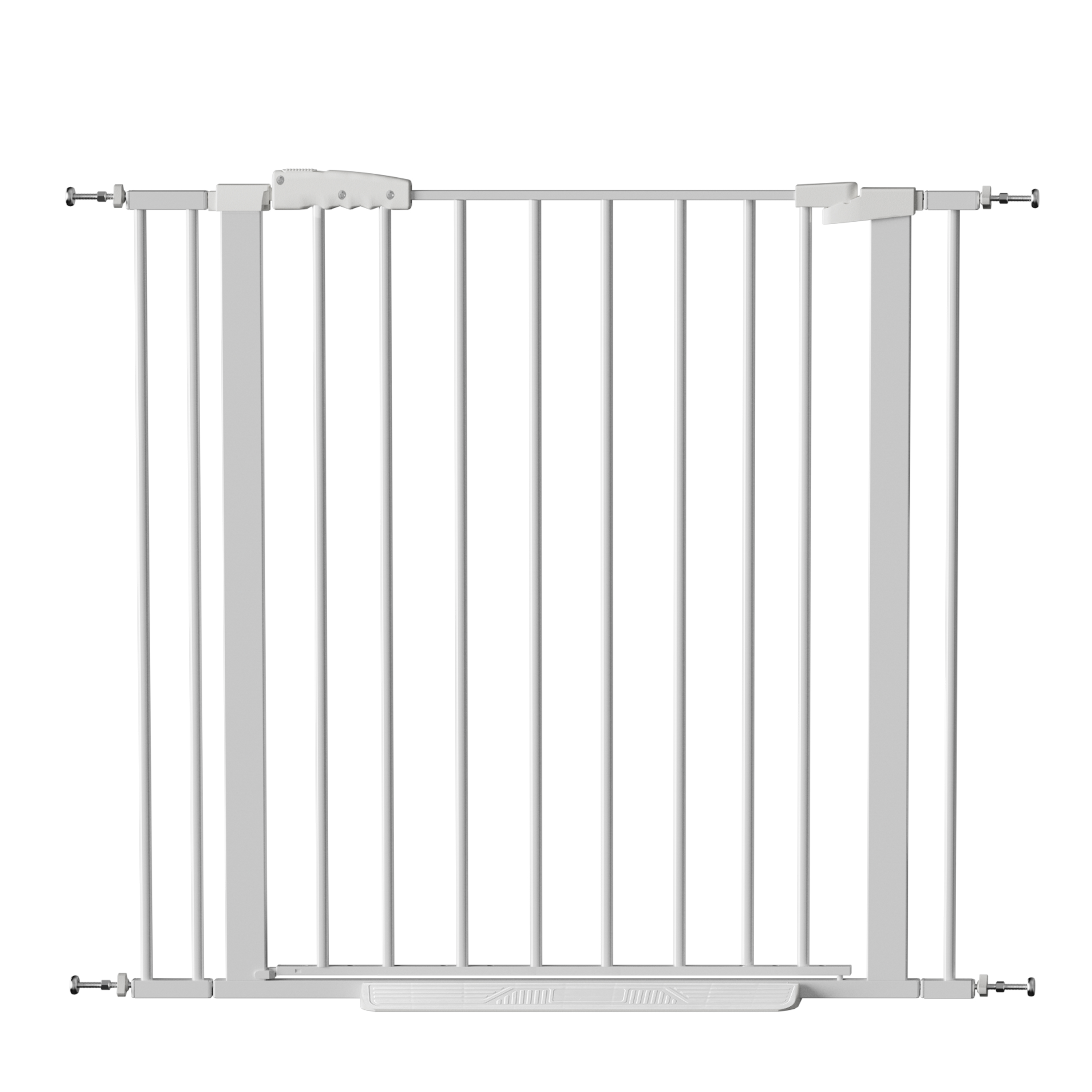 Reja para Mascotas de 29"-40.5" para Escaleras, 30" de Alto, Reja de Seguridad de Cierre Automático para Perros, Montaje a Presión, Fácil de Cruzar, Ideal para Puertas, Reja Resistente para Escaleras, 30" de Alto, Blanca — imagen 1