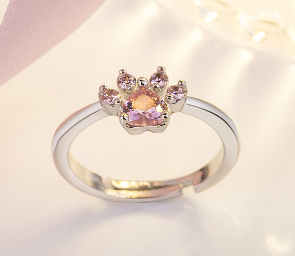 Anillo de Garra de Gato, Oso y Perro para Mujer - Conjunto de Joyas de Moda — imagen 4