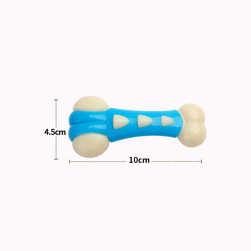 Juguetes para Mascotas Hueso de Nylon y PU Sabor Carne Resistente a Mordiscos Perro Pastor Alemán Collie Fino Puppy — imagen 3