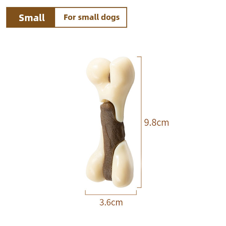 Pet Toys Eat Play Bones Teeth Cleaning Teeth Grinding Stick Cowhide Stick Dog Bite Gel Hind Leg Bone Chew Dog Bite Toys — image 6