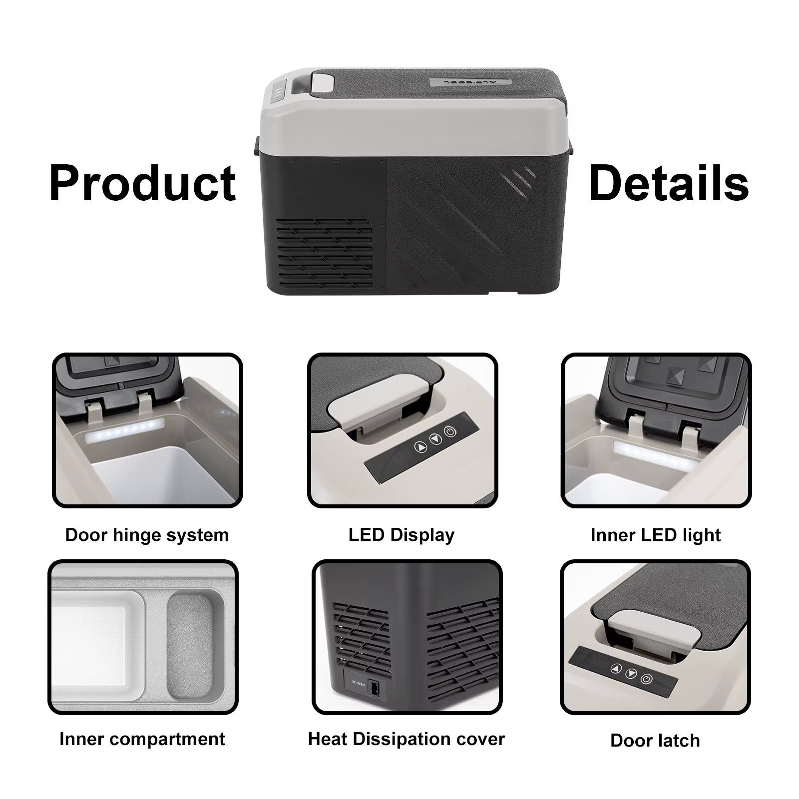 Alpicool KCF15 15L Compressor Cool Box Portable for Car, Truck, Compact Camping Fridge 12/24V DC Cool Box for Travel, Food & Dri — image 4