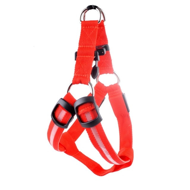 Nylon Pet Safety LED Harness Dog Product Flashing Light Harness Dog Harness Leash Rope Belt — image 9