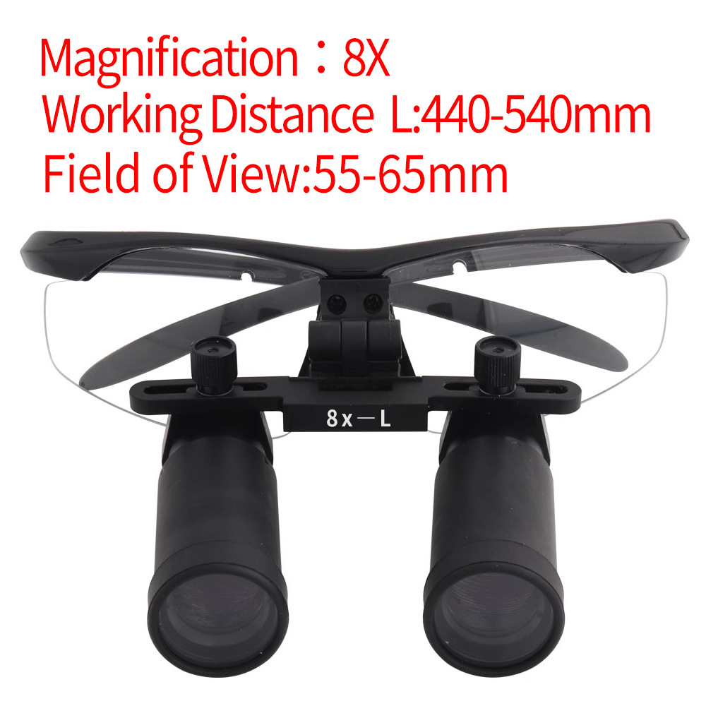 8X Binocular Head-Mounted Optical Loupes for Dental Surgical Procedures — image 12