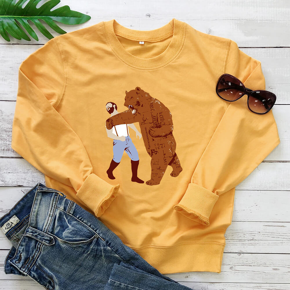 Boxing Bear Printed Hoodie — image 6