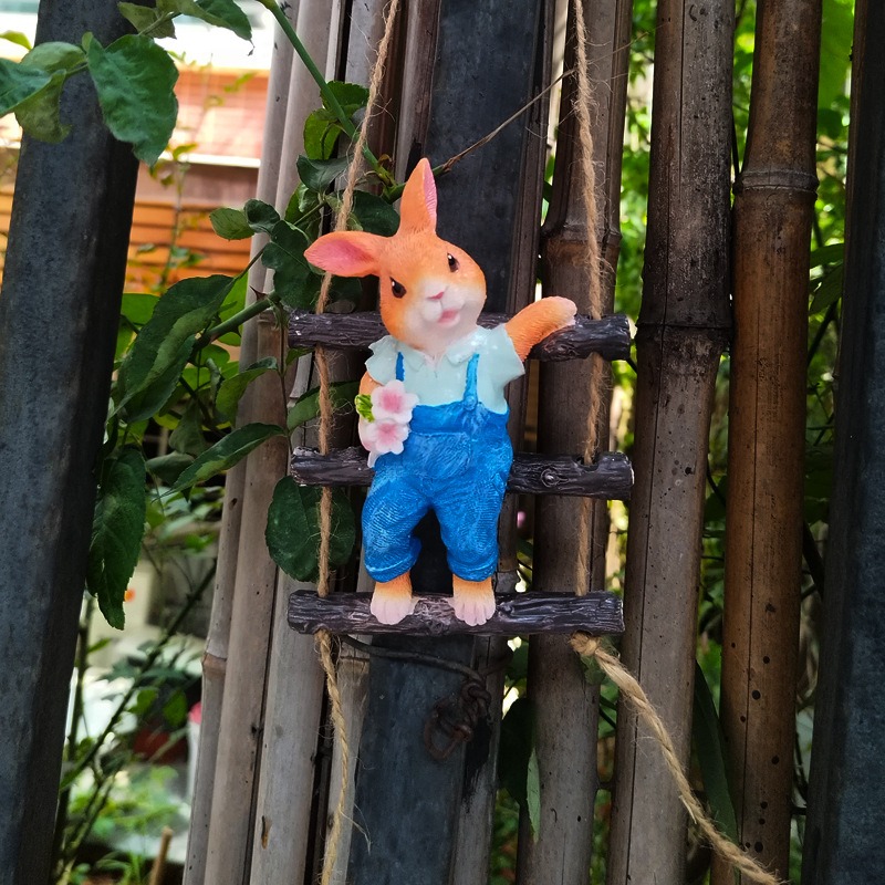 Rabbit rope ladder tree hanging wall decoration pendant — image 8