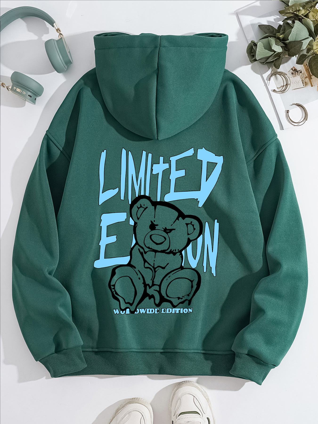 Bear print hooded sweatshirt — image 14