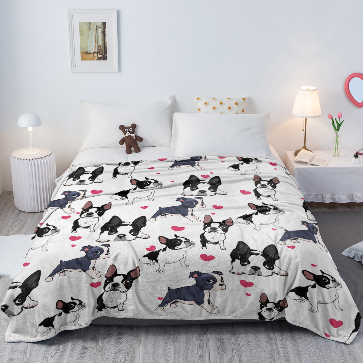 Manta de Forro Polar para Perro - Suave, Acogedora, Ligera y Cálida, Tipo Franela — imagen 4