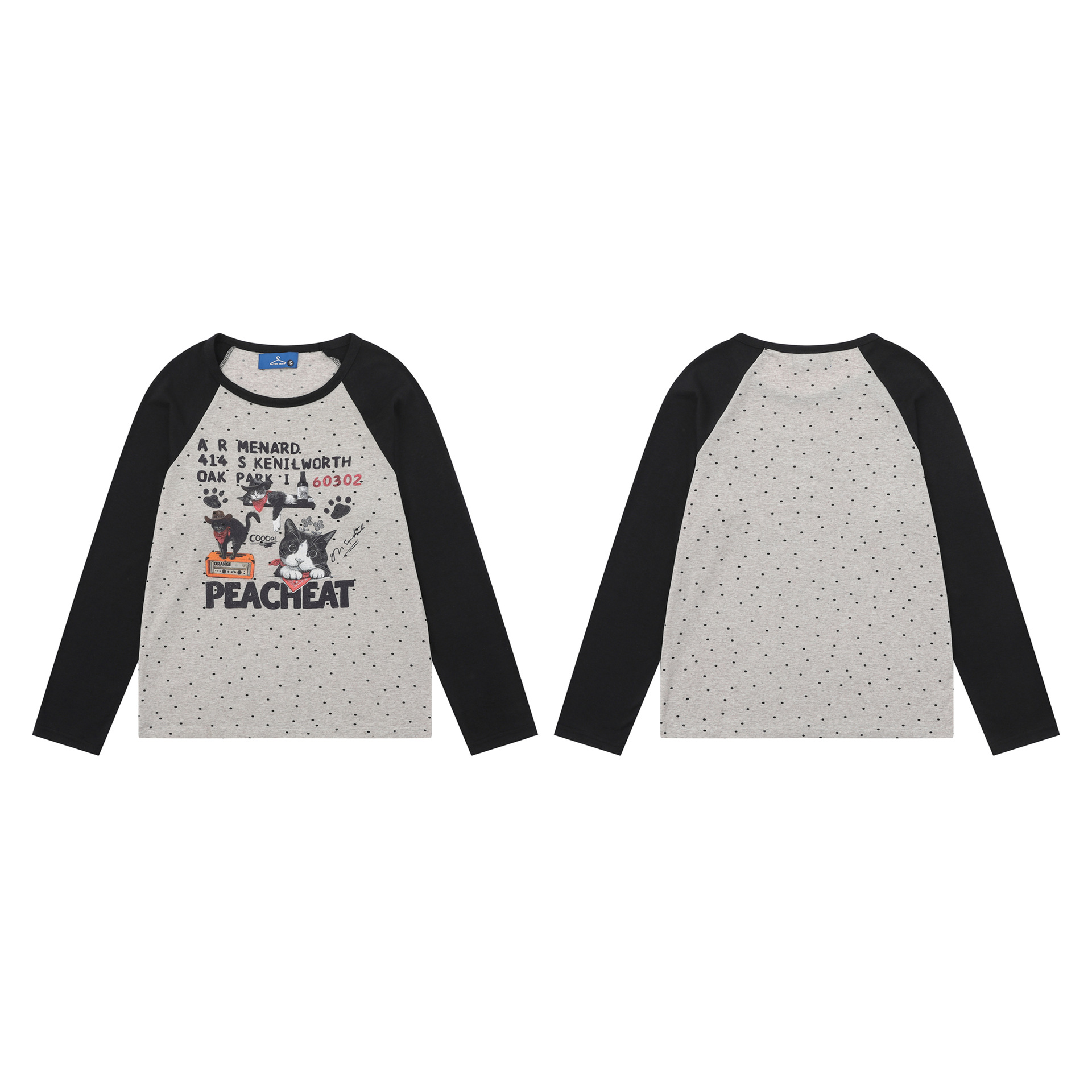 Hoodie with Cartoon Cat Print Pullover Sweatshirt for Women — image 5