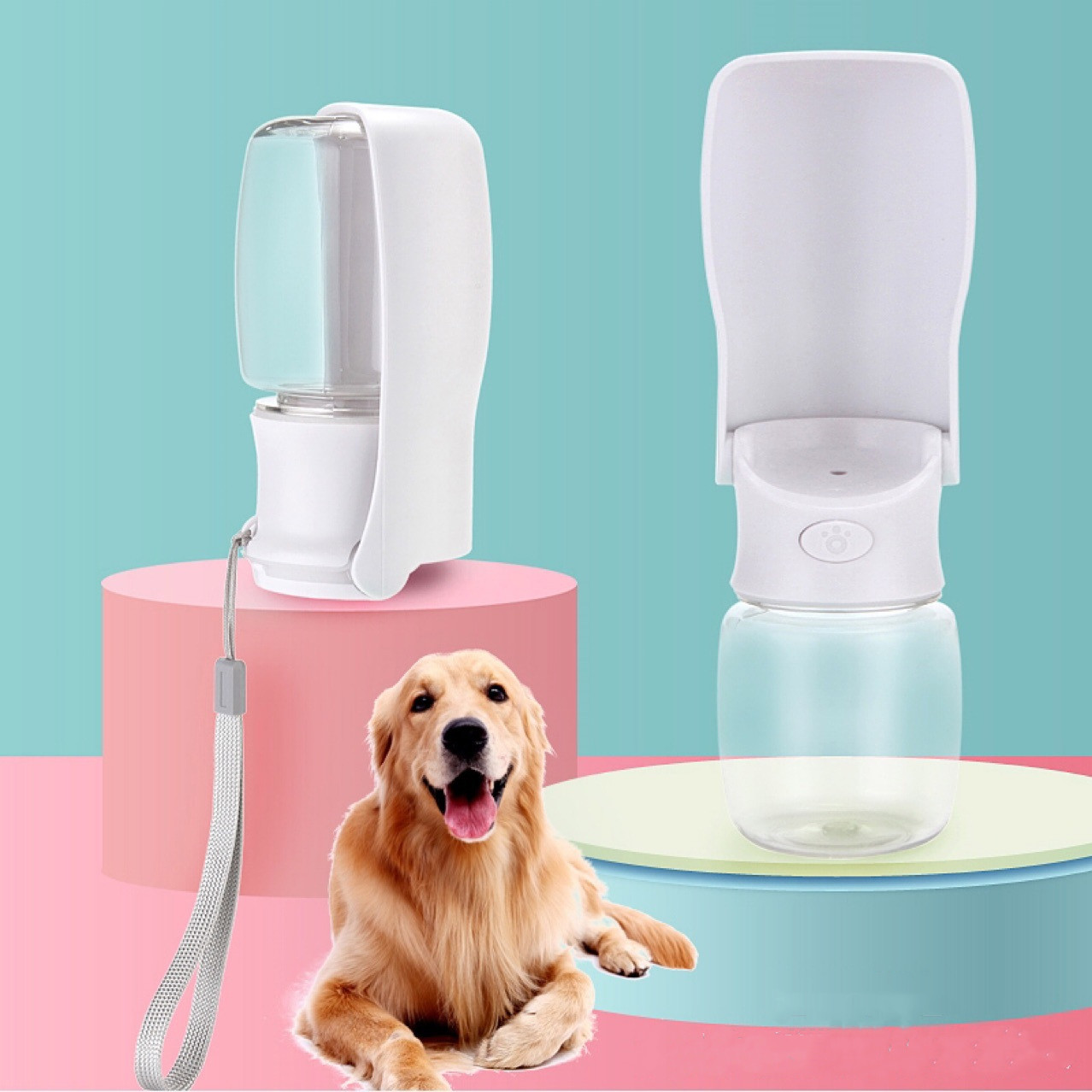 Botella de Agua Portátil para Perros: Dispensador de Agua para Mascotas Plegable — imagen 1