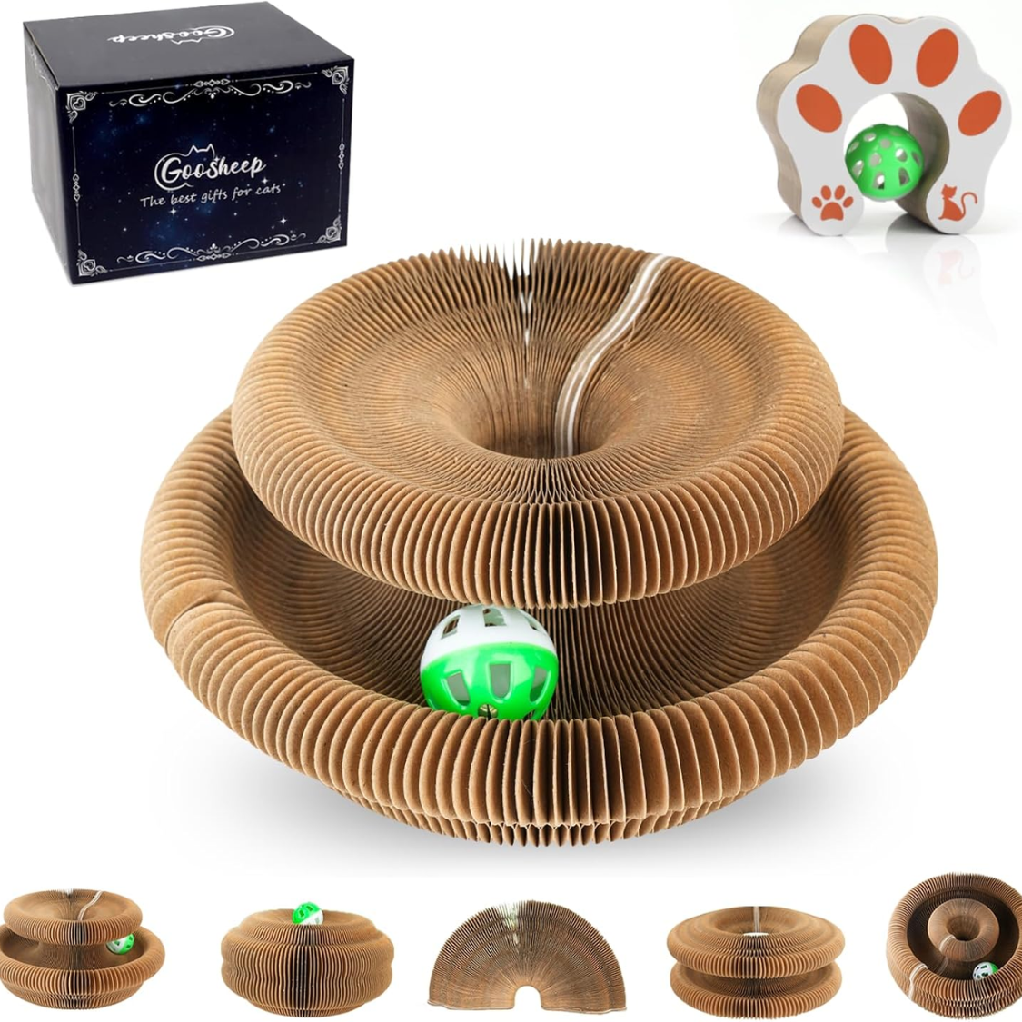 Kitty Kurlz Cat Scratcher Toy Interactive For Indoor Cats — image 1