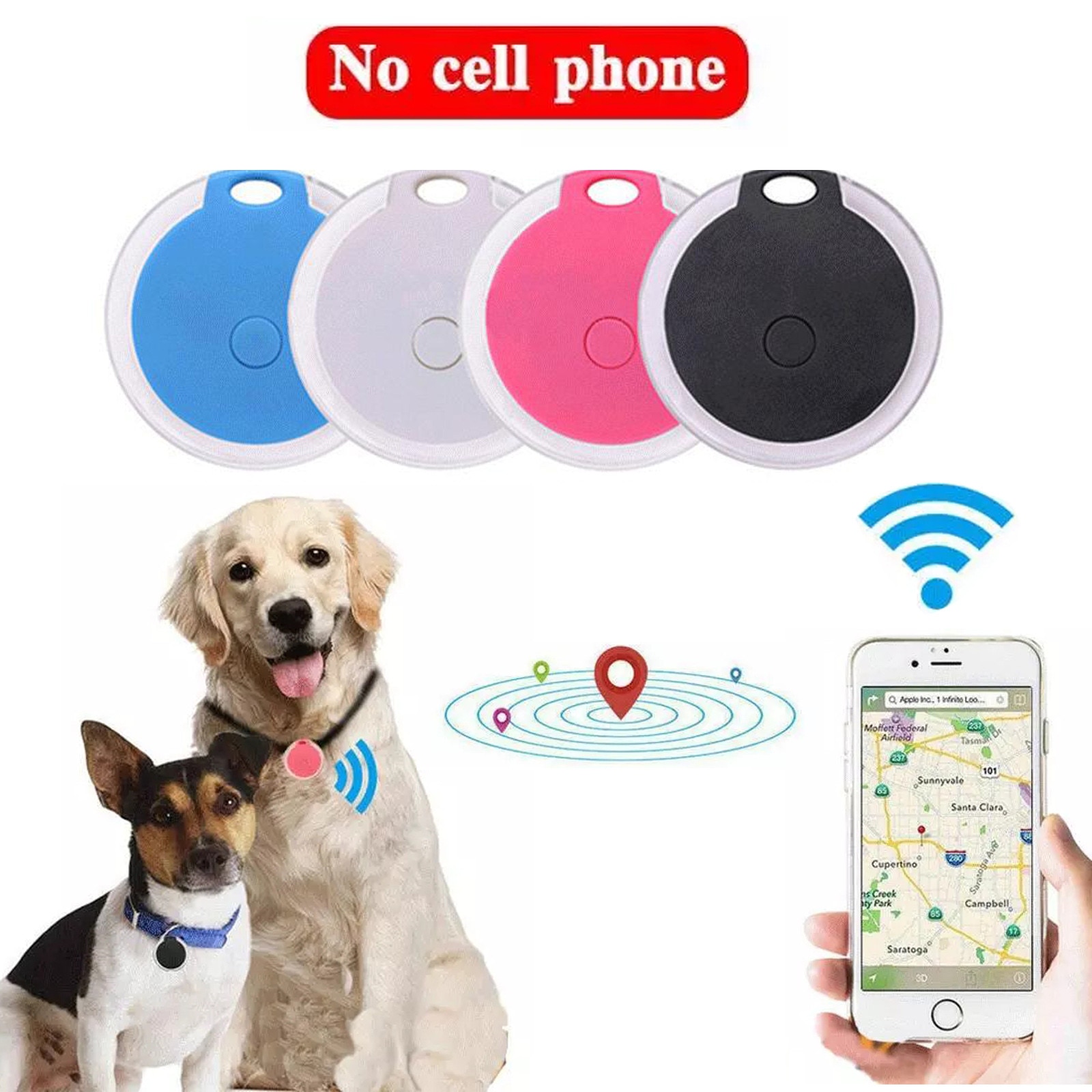 Dispositivo de Localización y Prevención de Pérdida para Mascotas, Impermeable y Bluetooth — imagen 2