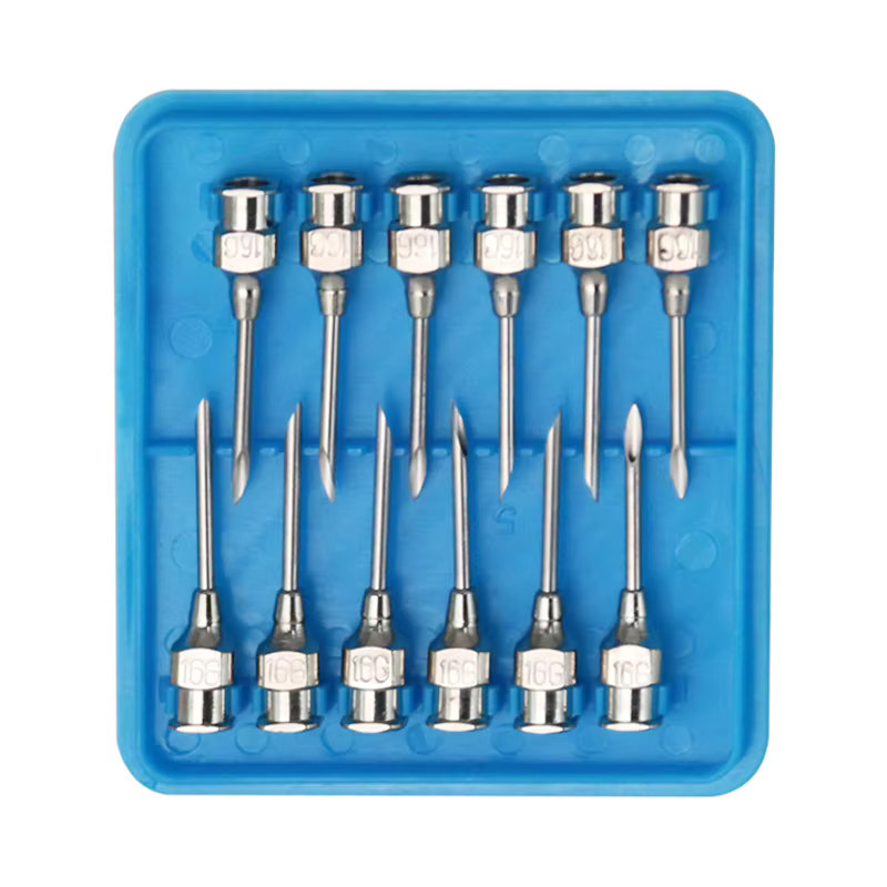 Caja de Agujas Veterinarias de Acero Inoxidable Para Jeringas, Inyección y Vacunación, Herramientas Veterinarias Para Cerdos, Vacas, Ovejas, Aves y Ganado, Suministros Para Animales de Granja — imagen 2