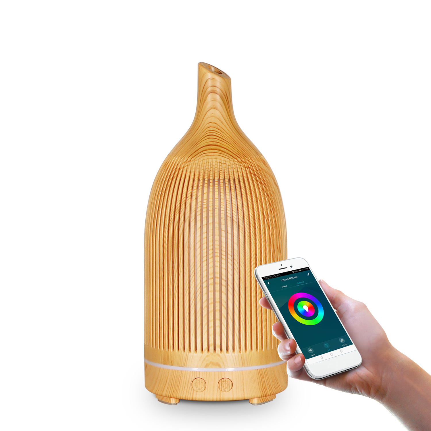 Fish Tank Column Humidifier Household Wood Grain Aroma Diffuser Small Air Diffuser Atomizer — image 9